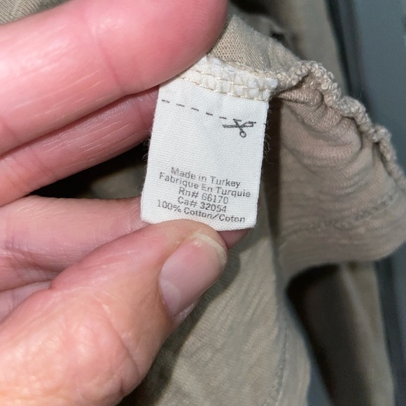 Tan Low Cut Hooded Top. MUST BE BUNDLED - Picture 4 of 7